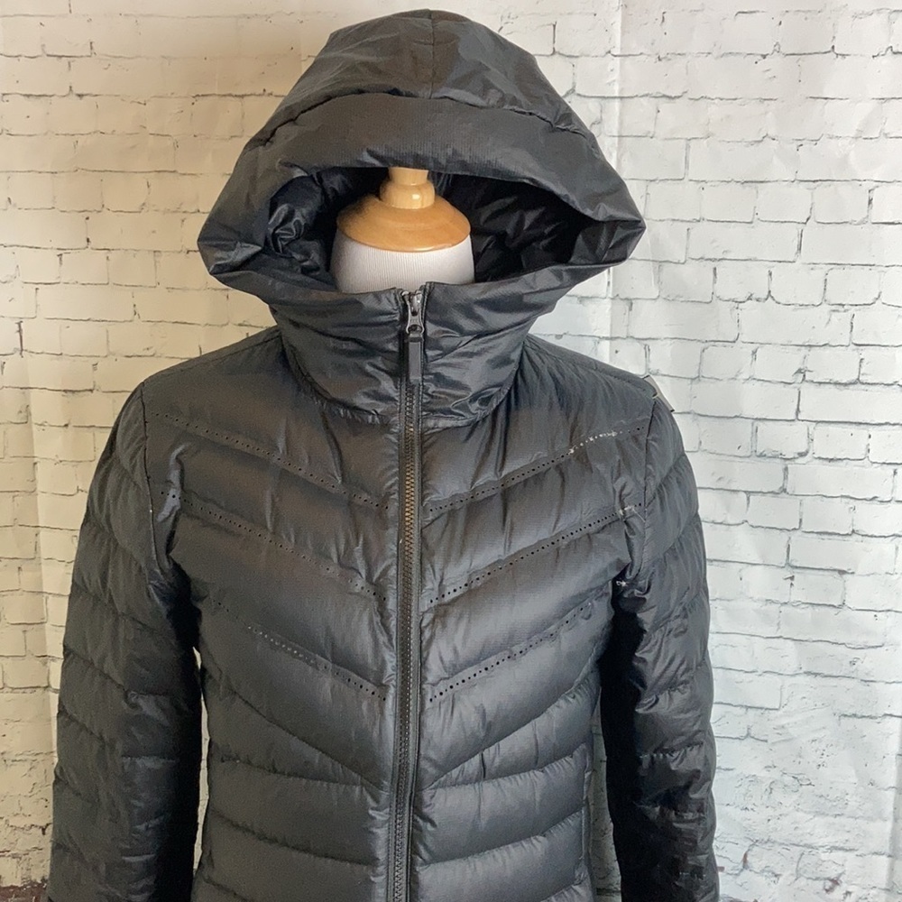 Nike Sportswear Tech AeroLoft Down Parka Jacket Sz S Longline Cozy Athleisure - Picture 5 of 16